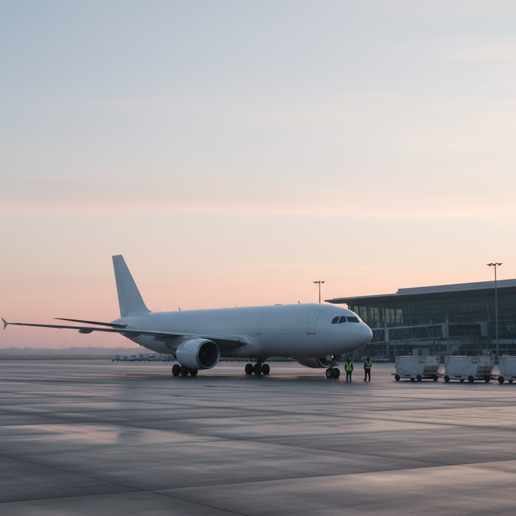 Samolot pasażerski na płycie lotniska — przewoźnik Czech Airlines (CSA)