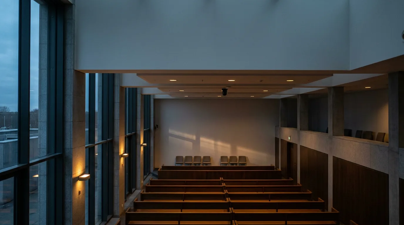 Pusta sala rozpraw europejskiego sądu — C-537/17