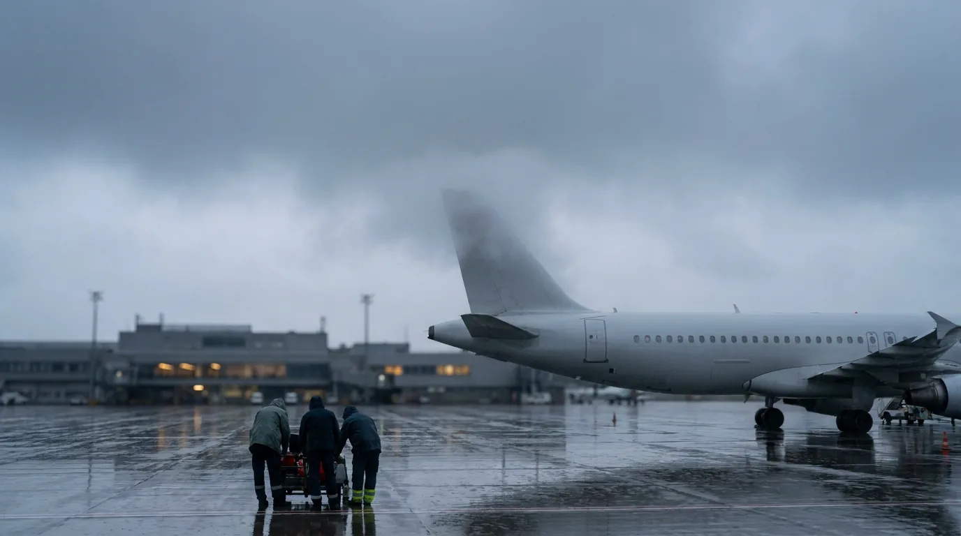 Aircraft on a wet apron in bad weather — Weather Delay Compensation in Poland: When EU 261 Still…