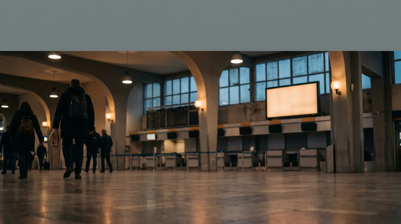 Interior of a European airport terminal — Warsaw Modlin Flight Compensation (WMI): EU 261 Rights for…