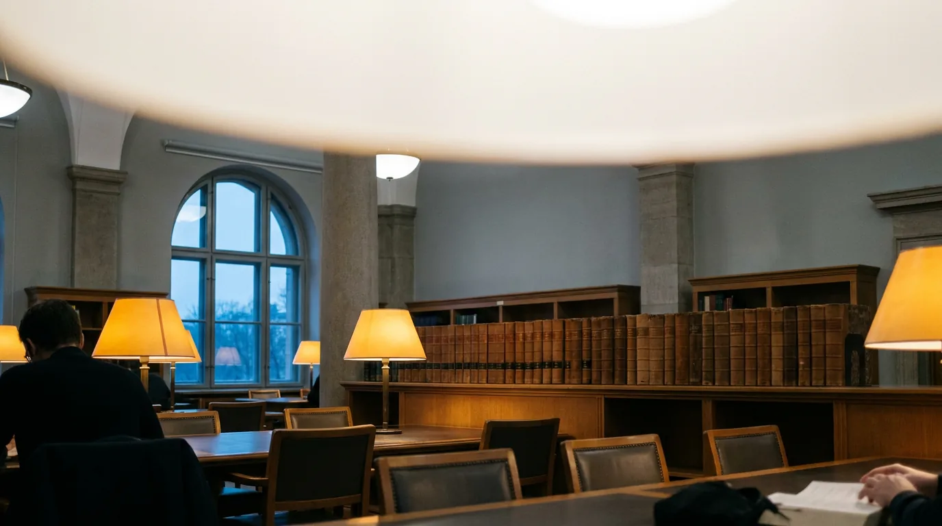 Reading room of a law library — Katowice-Pyrzowice (KTW) Flight Compensation
