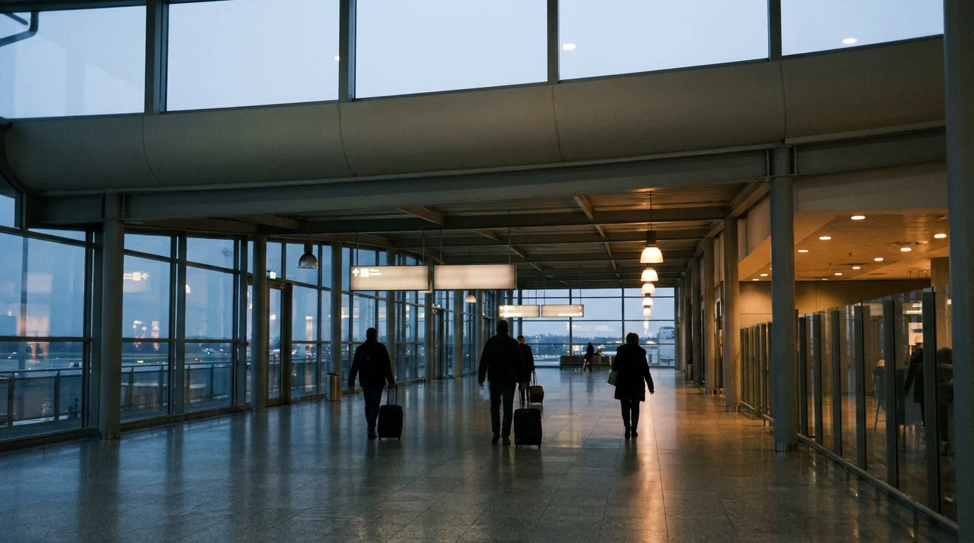 Quiet airport terminal interior — Claim Flight Compensation Yourself or Use a Service