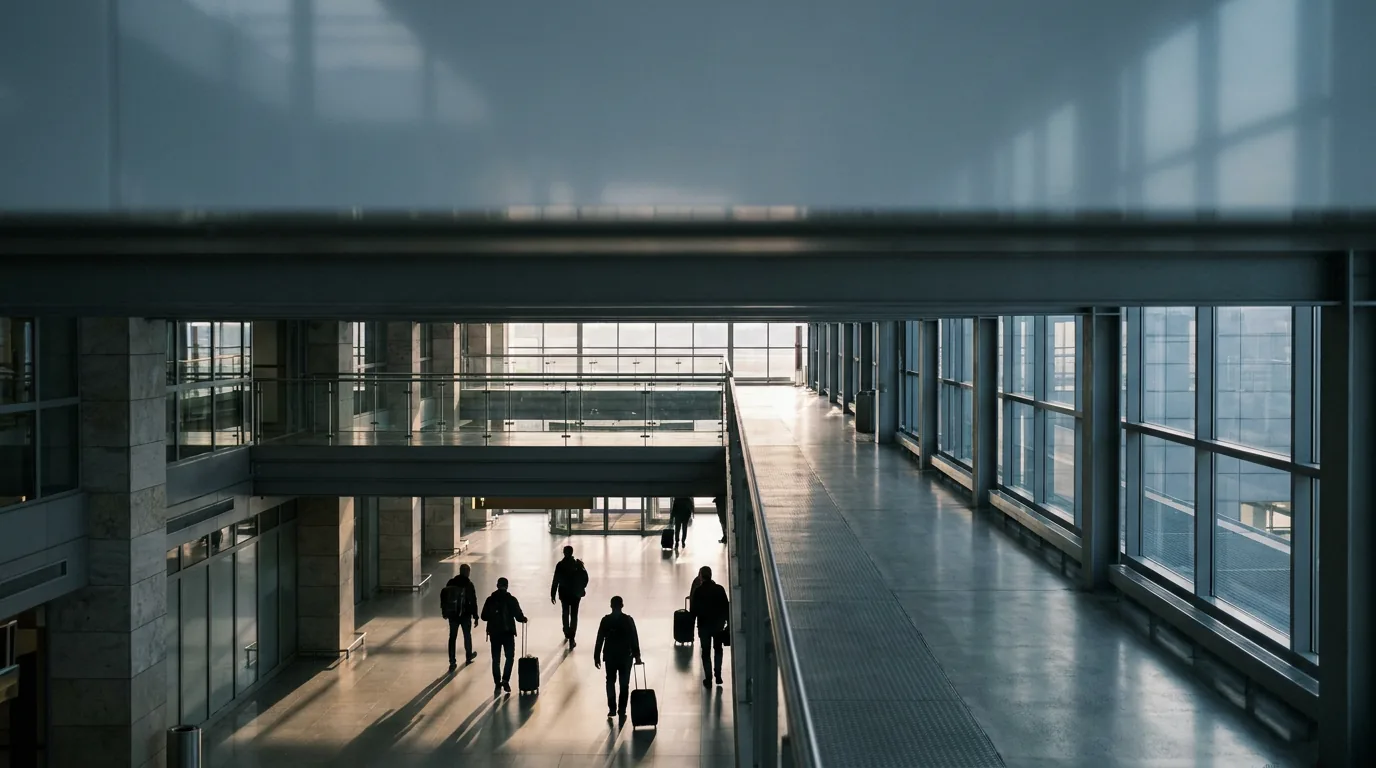 Spokojne wnętrze terminalu lotniczego — Odszkodowanie Air Baltic za opóźniony lub odwołany lot